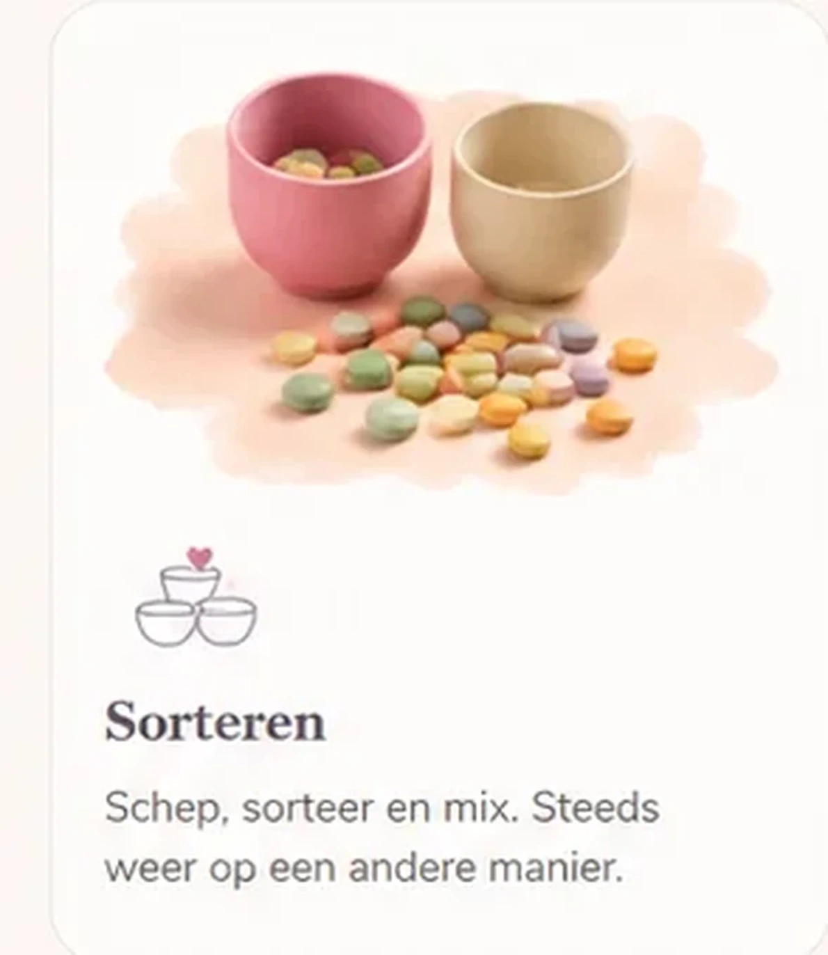 Kleuren en vormen sorteren met sensorisch speelgoed